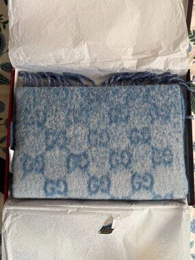 Gucci GG Alpaca Wool Blend Scarf 2025